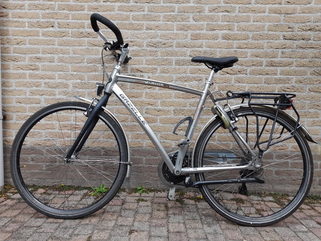 Herenfiets Gazelle Fuente, Ophalen, Gebruikt, Velgrem, Versnellingen