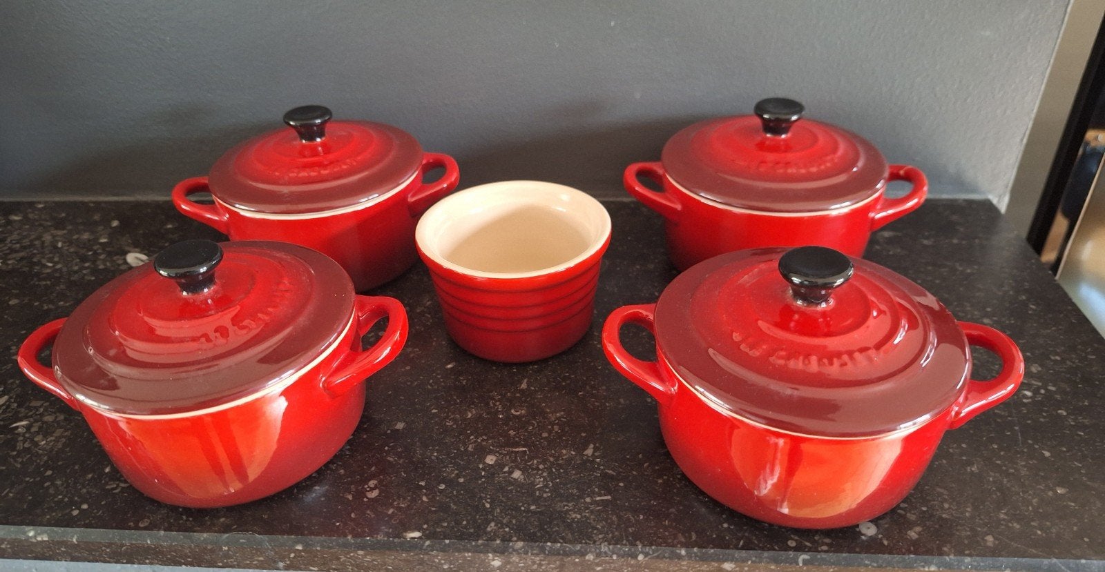Mini cocottes set, van Le Creuset., Ophalen of Verzenden, Nieuw, Overige materialen