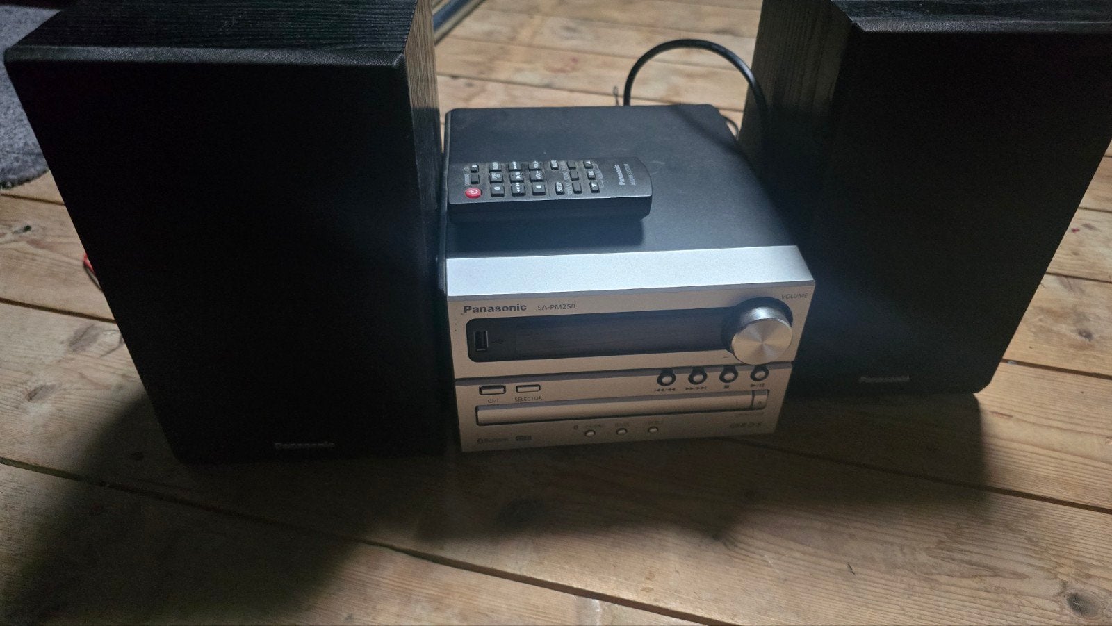 Panasonic SAPM250 Microset met speakers en afstandsbediening, Ophalen of Verzenden, Gebruikt, Cd-speler, Microset
