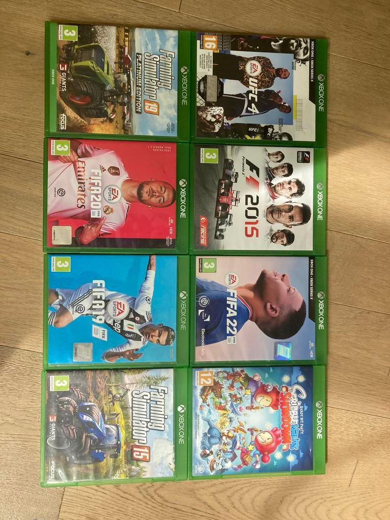 Xbox One/Series X games: FIFA, F1, Farming Simulator, UFC, Spelcomputers en Games, Eén computer, Ophalen of Verzenden, Zo goed als nieuw
