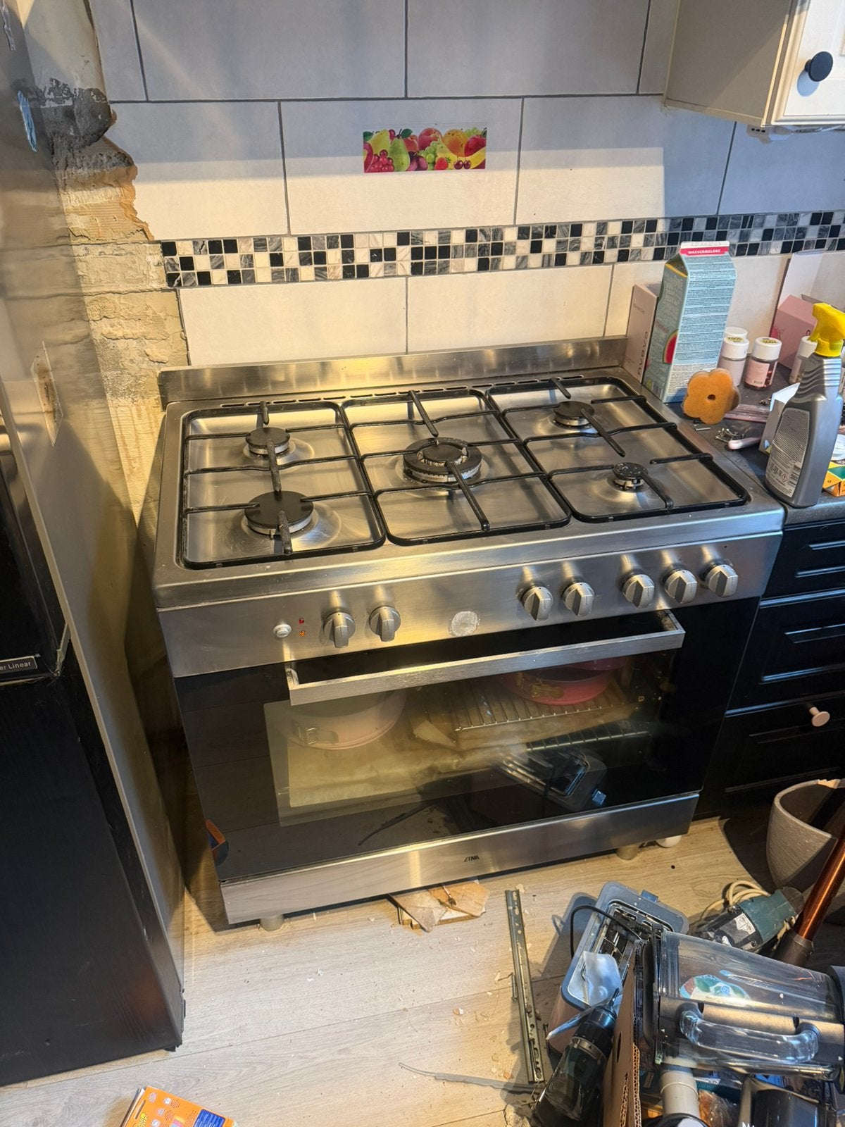 Gasvornuis, Ophalen, Fornuis, Frituur en Grillen