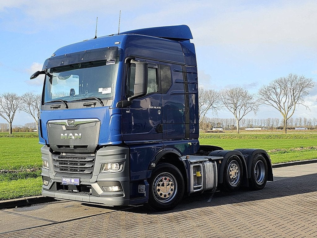 M.A.N. 26.470 TGX tg3 gm 6x2-2 bls, Automaat, Euro 6, Blauw, MAN