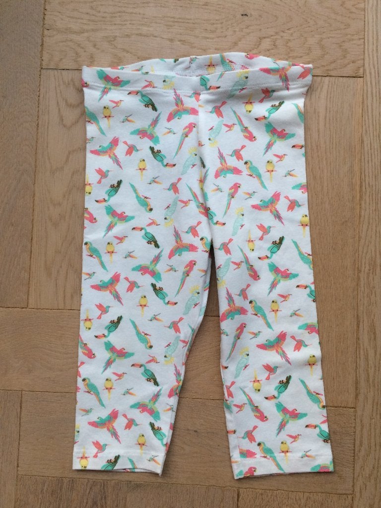 nieuwe fleurige 3/4 legging 110/116, Broek, Meisje, Nieuw, Ophalen of Verzenden