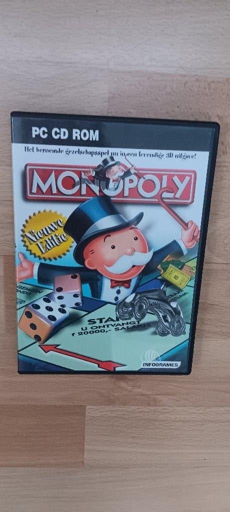 Monopoly PC CD-ROM - Het beroemde gezelschapsspel, Gebruikt, Eén computer, Ophalen of Verzenden, 3 spelers of meer