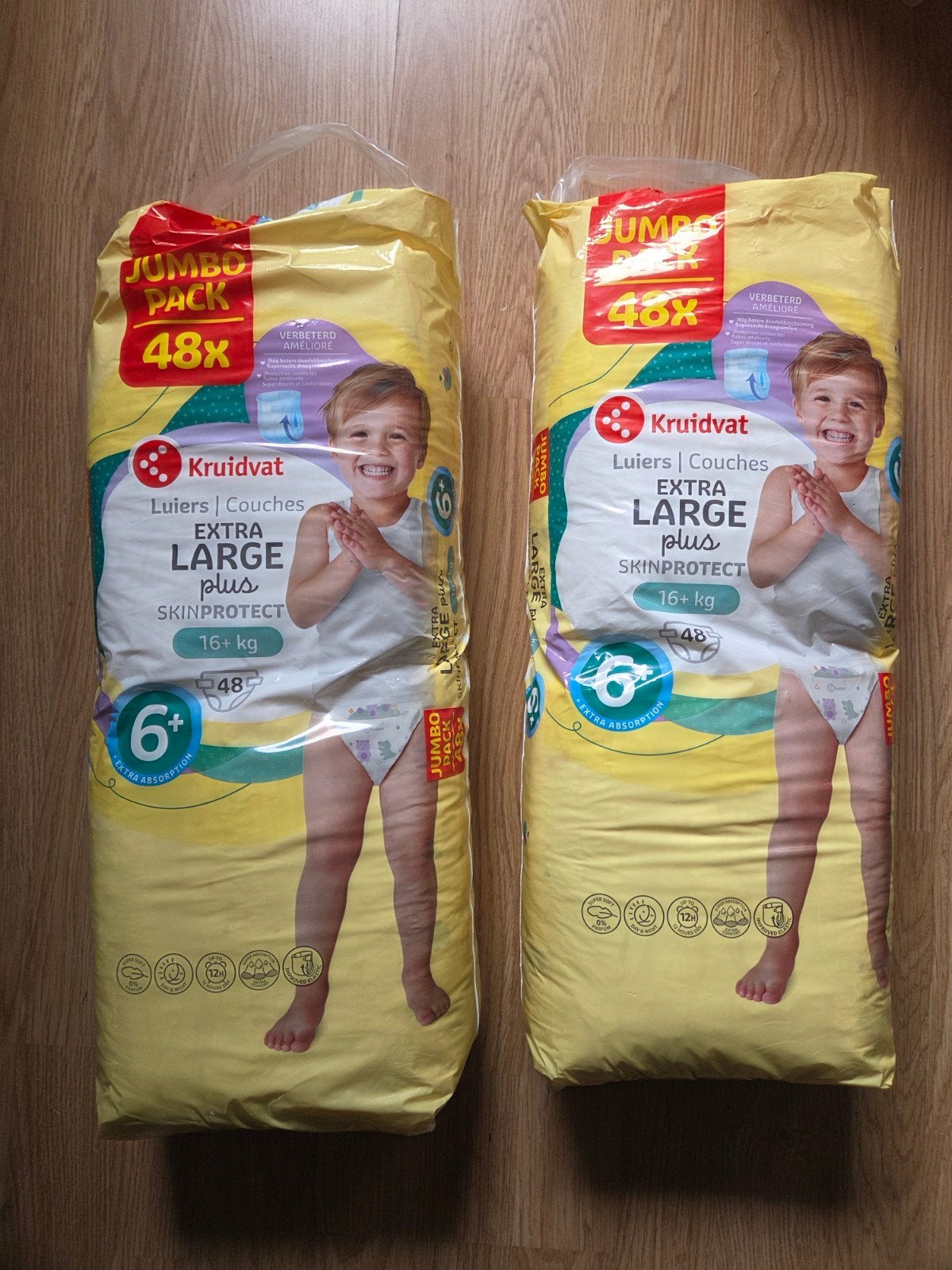 Nieuwe Jumbo pack pakken kruidvat luiers maat 6+ extra Large, Ophalen of Verzenden, Nieuw, Overige typen