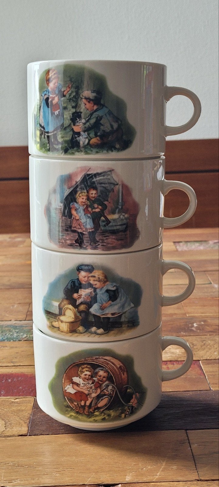 Villeroy & Boch Royco soepkommen Ot en Sien (4 stuks), Ophalen of Verzenden
