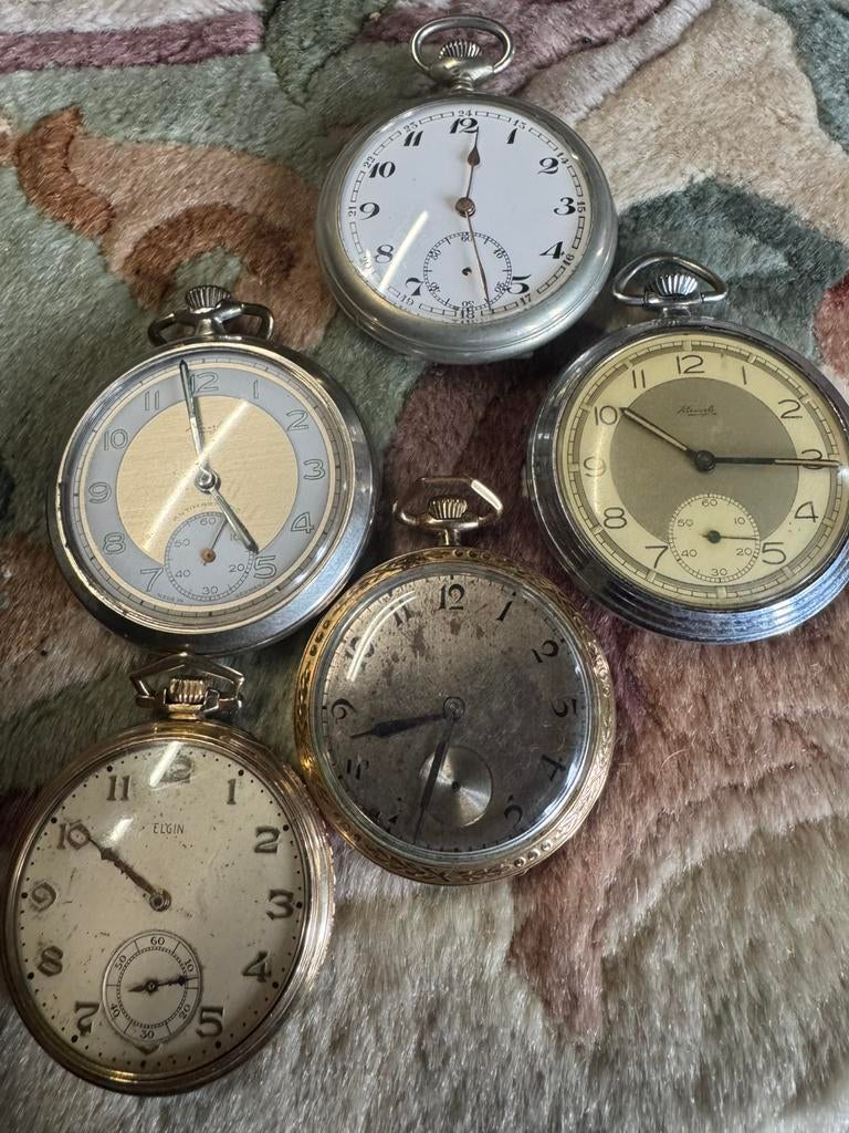 Antieke Zakhorloges, Sieraden, Tassen en Uiterlijk, Horloges | Antiek, Ophalen of Verzenden, Staal, Overige merken, 1960 of later