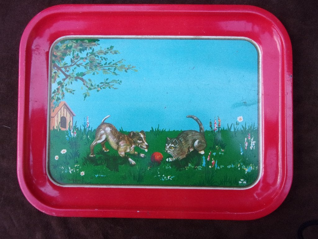 2x BLIKKEN DIENBLAD á € 10,- P/S  (2 voor € 17,50) JR. '50, Antiek en Kunst, Antiek | Speelgoed, Ophalen of Verzenden