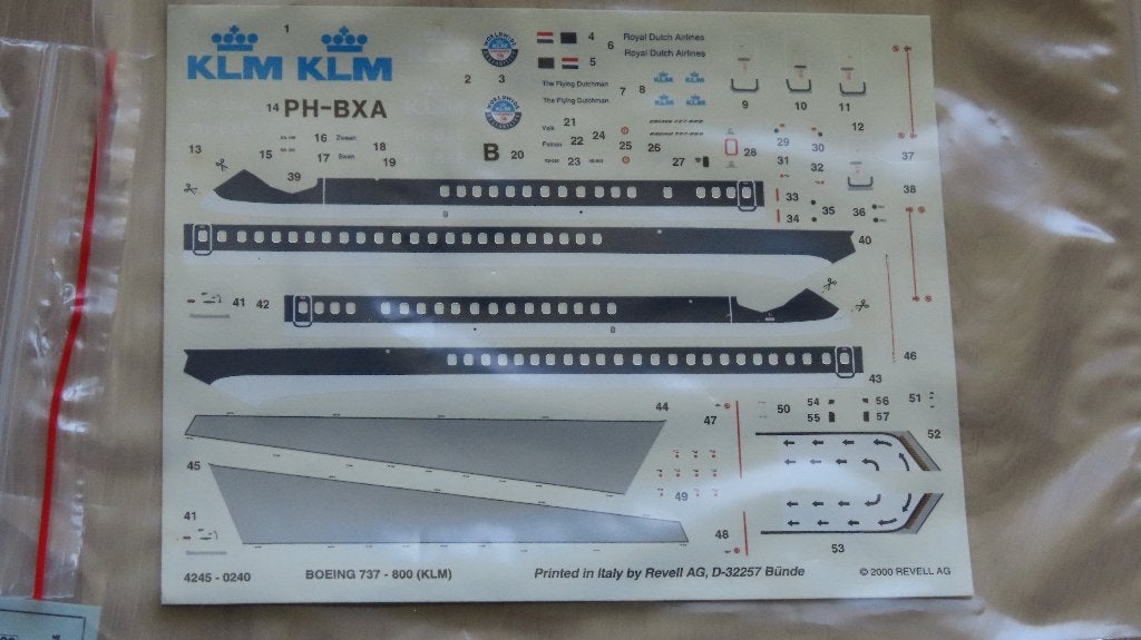 Decals Vliegtuigen civiel/militair set 1/144, Overige merken, 1:72 tot 1:144, Gebruikt, Ophalen of Verzenden