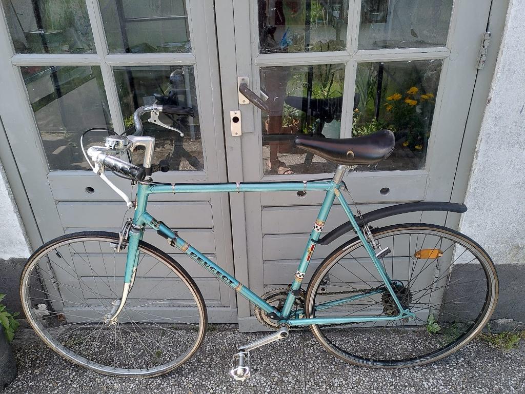 Peugeot vintage stalen tourfiets racefiets, 28 inch, Gebruikt, 53 tot 57 cm, Ophalen