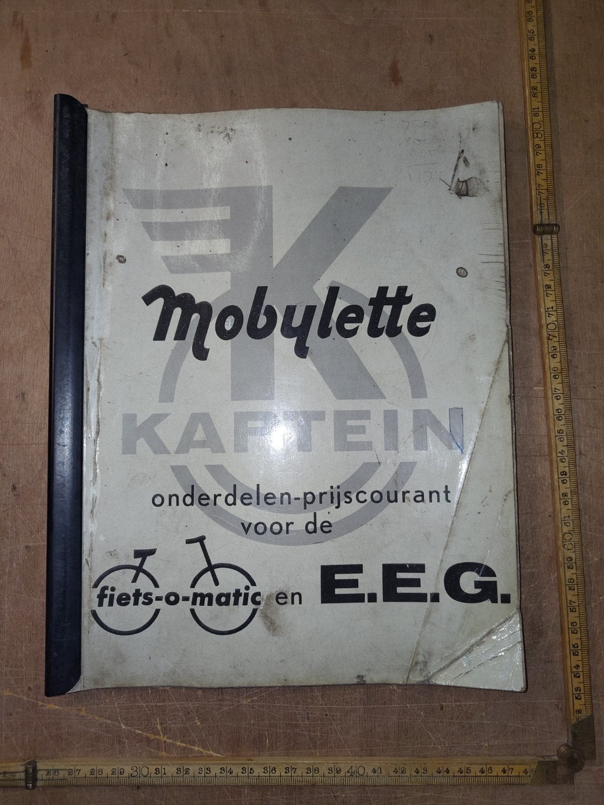 Kaptein Mobylette onderdelen documentatie e.e.g. en fiets-ti, Fietsen en Brommers, Handleidingen en Instructieboekjes, Gebruikt