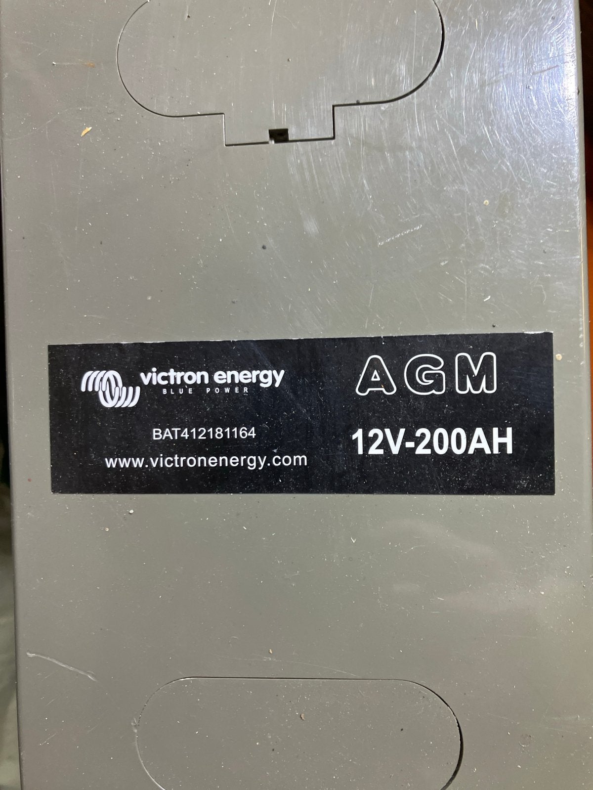 2x victron Energy 12V/200Ah AGM Telecom Batterij M8-insert, Gebruikt