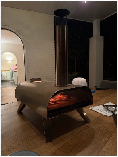 Bighorn Compacte RVS Pizzaoven voor Buiten, Tuin en Terras, Ophalen of Verzenden, Zo goed als nieuw, Bighorn