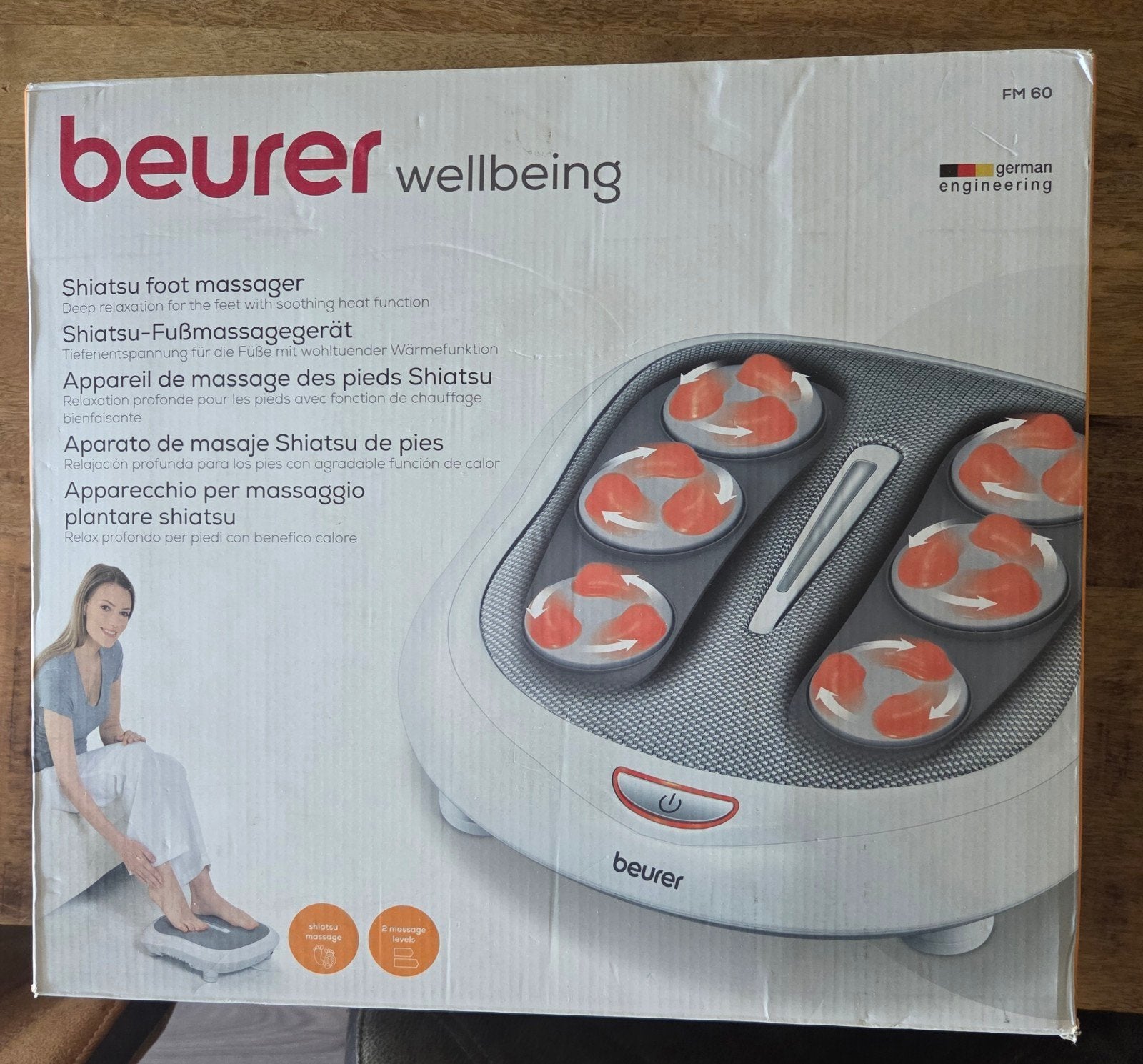 Beurer Shiatsu Voetmassageapparaat FM 60, Ophalen, Zo goed als nieuw, Apparaat