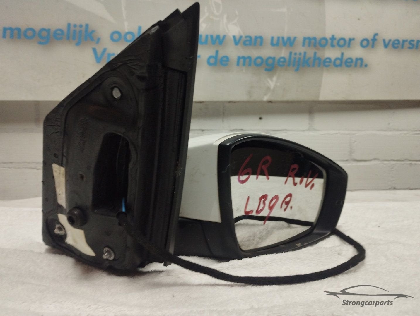 Buitenspiegel VW Polo 6R rechts elektrisch LB9A 6R1857502BF, Gebruikt, -, Volkswagen, -