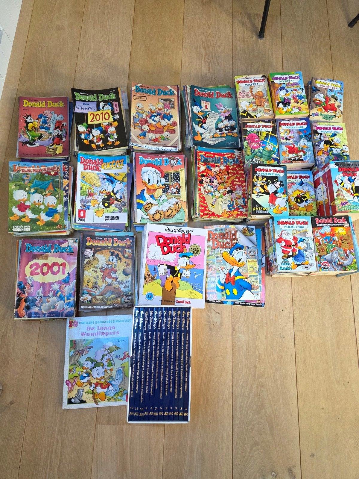 Grote Donald Duck verzameling – weekbladen, pockets, grote b, Meerdere stripboeken, Ophalen, Gelezen