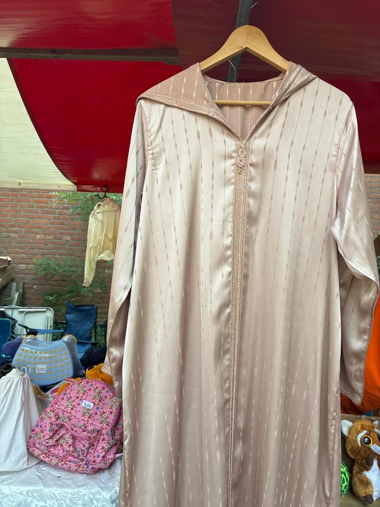 Elegante Roze Djellaba met Capuchon - Maat M, Maat 38/40 (M), Ophalen of Verzenden, Zo goed als nieuw, Roze