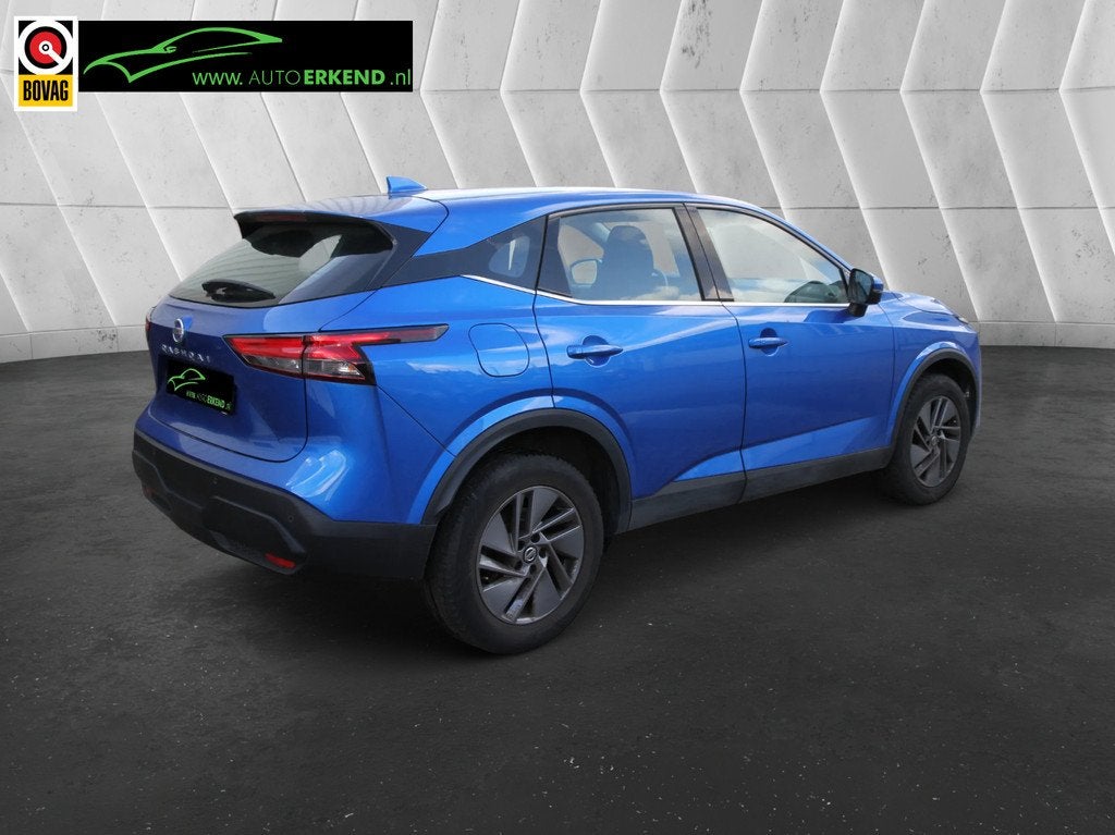 Nissan QASHQAI 1.3 MHEV Xtronic Acenta (bj 2021, automaat), Euro 6, Blauw, Bedrijf, Hybride Elektrisch/Benzine
