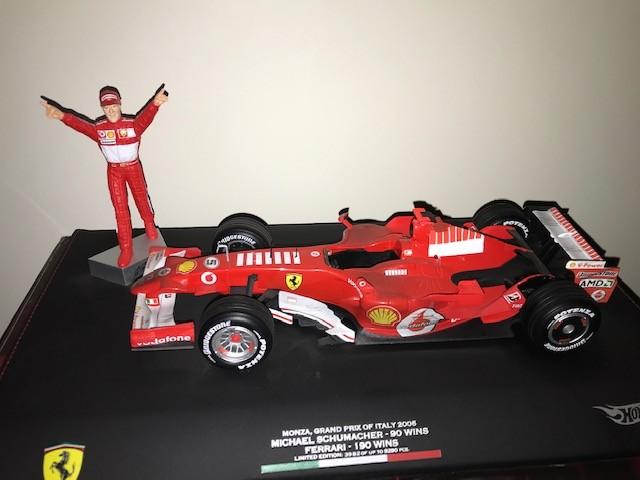 Ferrari F248 - Schumacher - 2006 - GP Italie, Hobby en Vrije tijd, Modelauto's | 1:18, Ophalen, Zo goed als nieuw, Auto, Hot Wheels