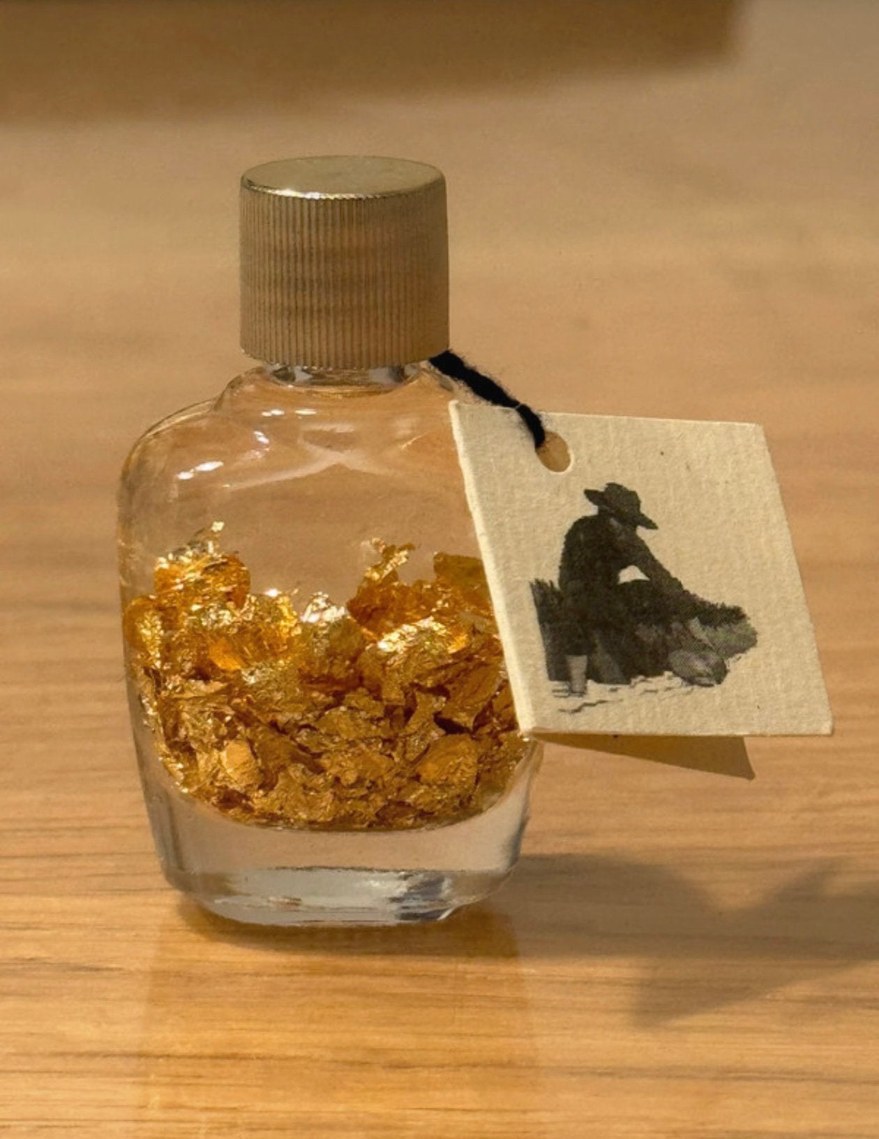 Gold flakes in flesje echt goud bladgoud, Ophalen of Verzenden, Zo goed als nieuw