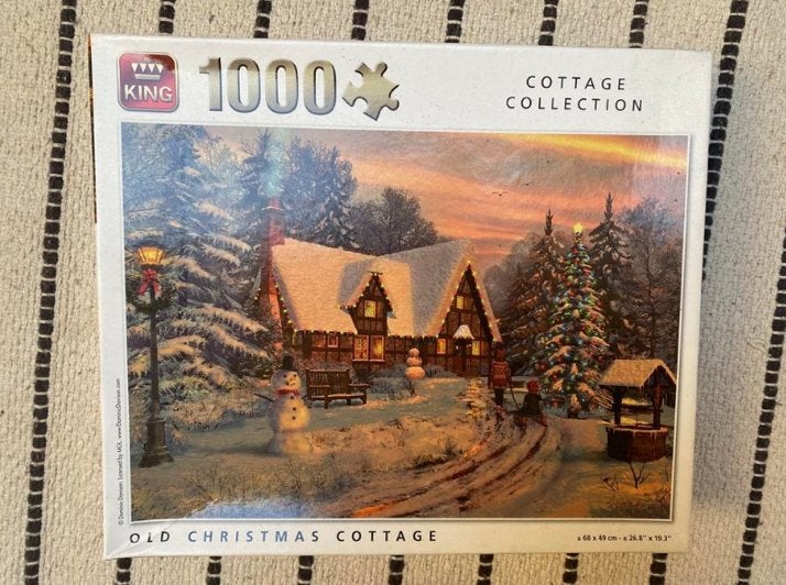 Legpuzzel 1000 stukjes kerst, Hobby en Vrije tijd, Denksport en Puzzels, Ophalen of Verzenden, 500 t/m 1500 stukjes, Zo goed als nieuw