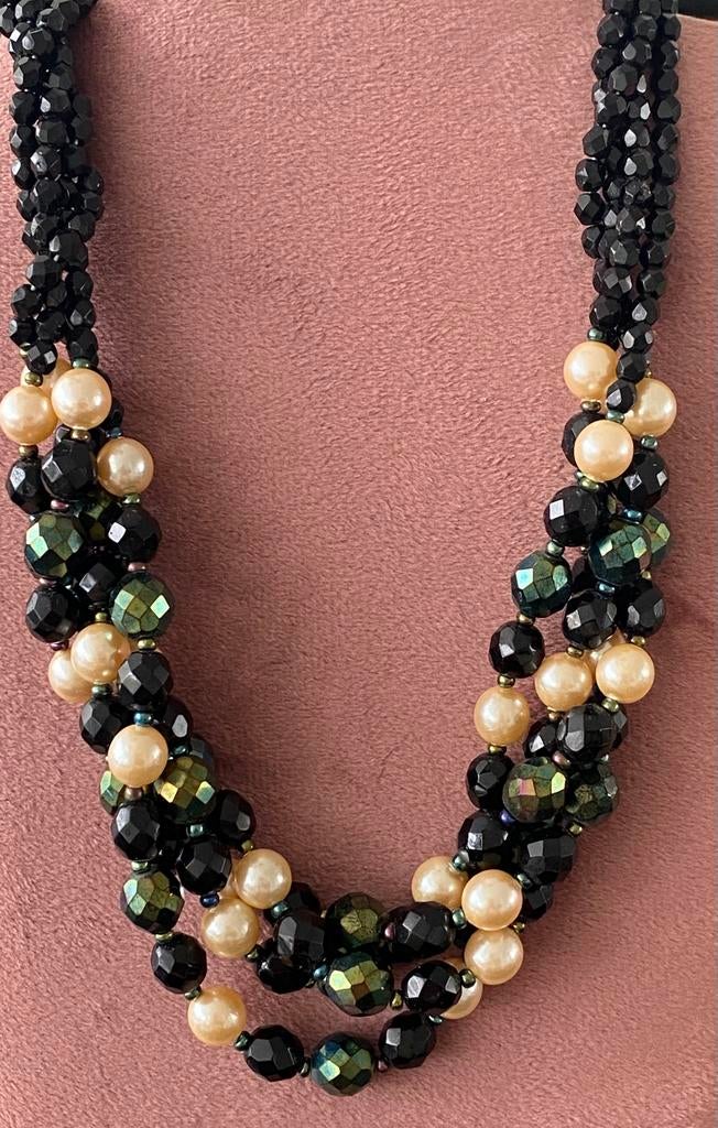 Prachtige vintage ketting -47 cm, Ophalen of Verzenden, Zo goed als nieuw, Overige materialen