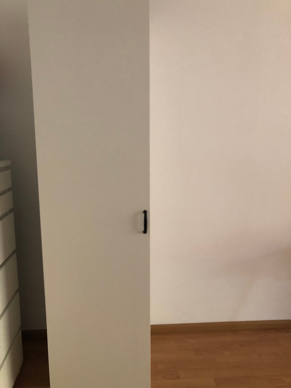 Witte kledingkast/opbergkast met planken en manden, Huis en Inrichting, Kasten | Kledingkasten, Ophalen, Minder dan 50 cm, 200 cm of meer