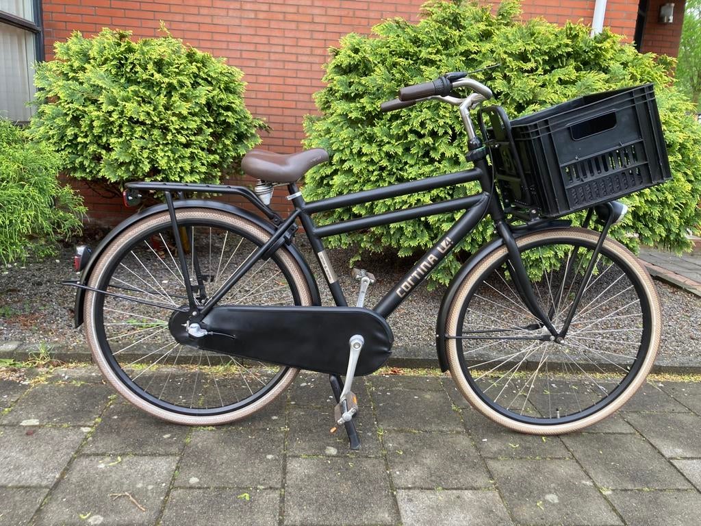 Nette 28 Cortina Jongensfiets Herenfiets 50 cm Black Matt 3V, Fietsen en Brommers, Fietsen | Jongens, Zo goed als nieuw, 26 inch of meer