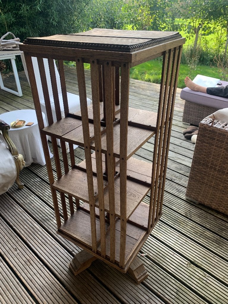 Antieke/Vintage Houten Draaibare Boekenmolen, Antiek en Kunst, Ophalen