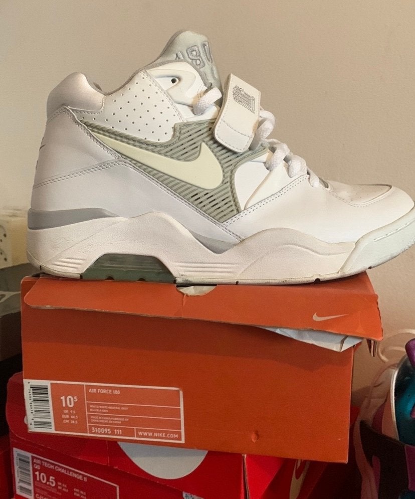 Nike Air Force 180-‘BARKLEY 92”/Vintage/2005/Size 44.5, Wit, Ophalen of Verzenden, Sneakers of Gympen, Zo goed als nieuw