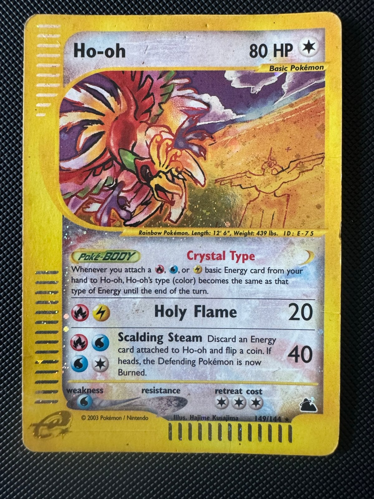 Ho-Oh #149 Holo Pokémon Kaart - Skyridge Set, Hobby en Vrije tijd, Verzamelkaartspellen | Pokémon, Ophalen, Gebruikt, Losse kaart