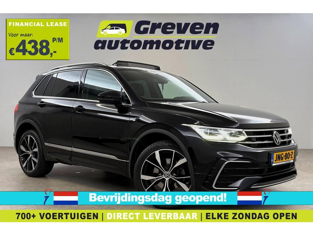 Volkswagen Tiguan 1.4 TSI eHybrid R-Line | Pano | HuD | Sfee, 4 cilinders, Zwart, Hybride Elektrisch/Benzine, 1711 kg