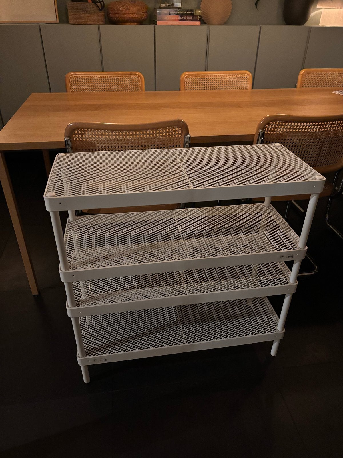 IKEA MACKAPÄR schoenenrek/opbergrek, wit, dubbel, Gebruikt, ', Ophalen of Verzenden, '