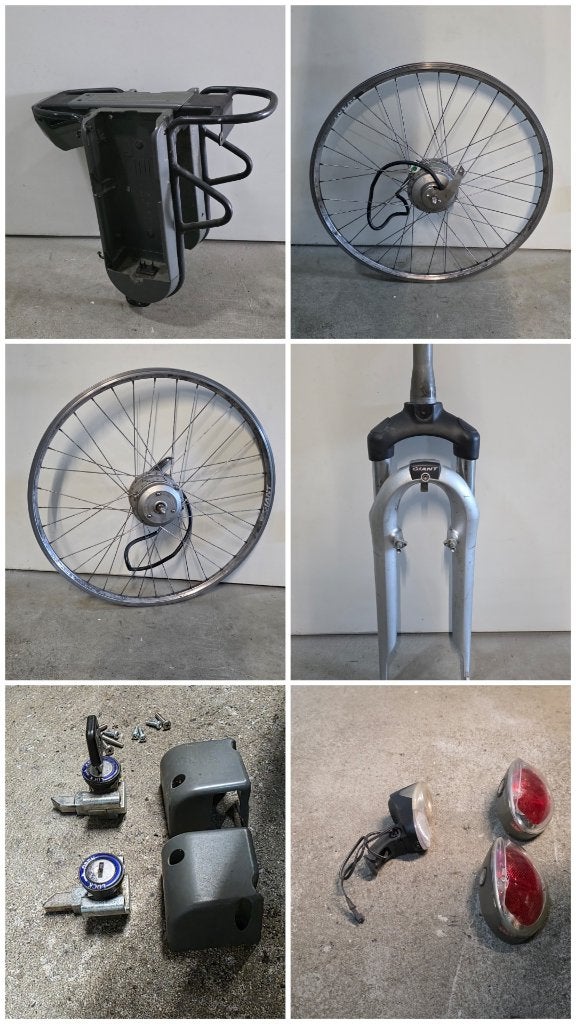 Giant E Bike onderdelen, controller, accu sloten, voorwiel., Fietsen en Brommers, Ophalen of Verzenden, Gebruikt, Overige typen