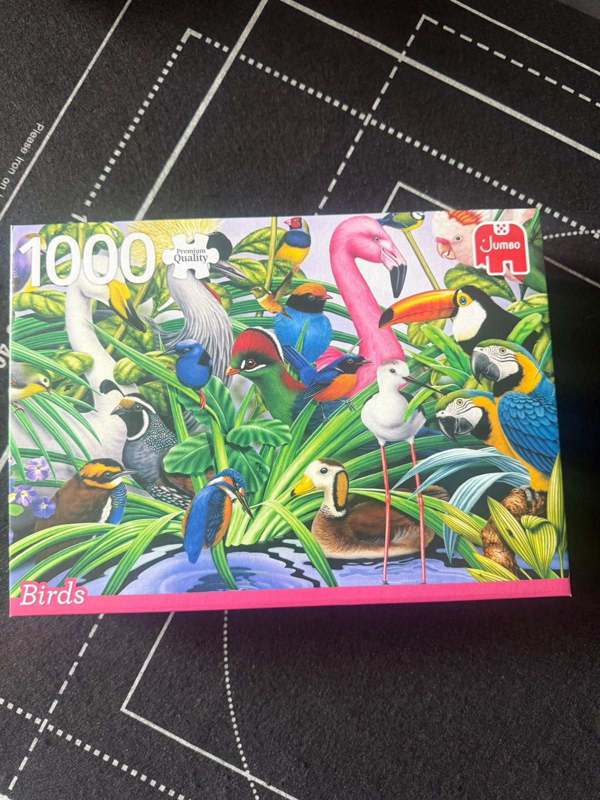 Birds 1000 puzzel Jumbo, Ophalen, 500 t/m 1500 stukjes, Nieuw, Legpuzzel