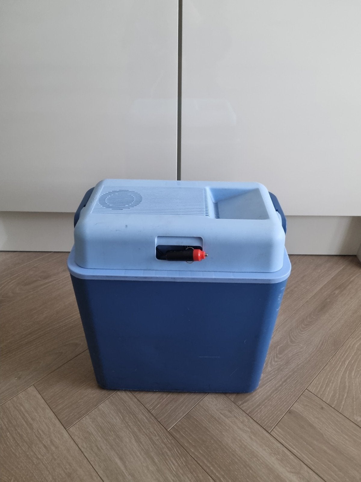 Goed werkende koelbox met auto-aansluiting, Caravans en Kamperen, Koelboxen, Ophalen of Verzenden, Zo goed als nieuw, Koelbox