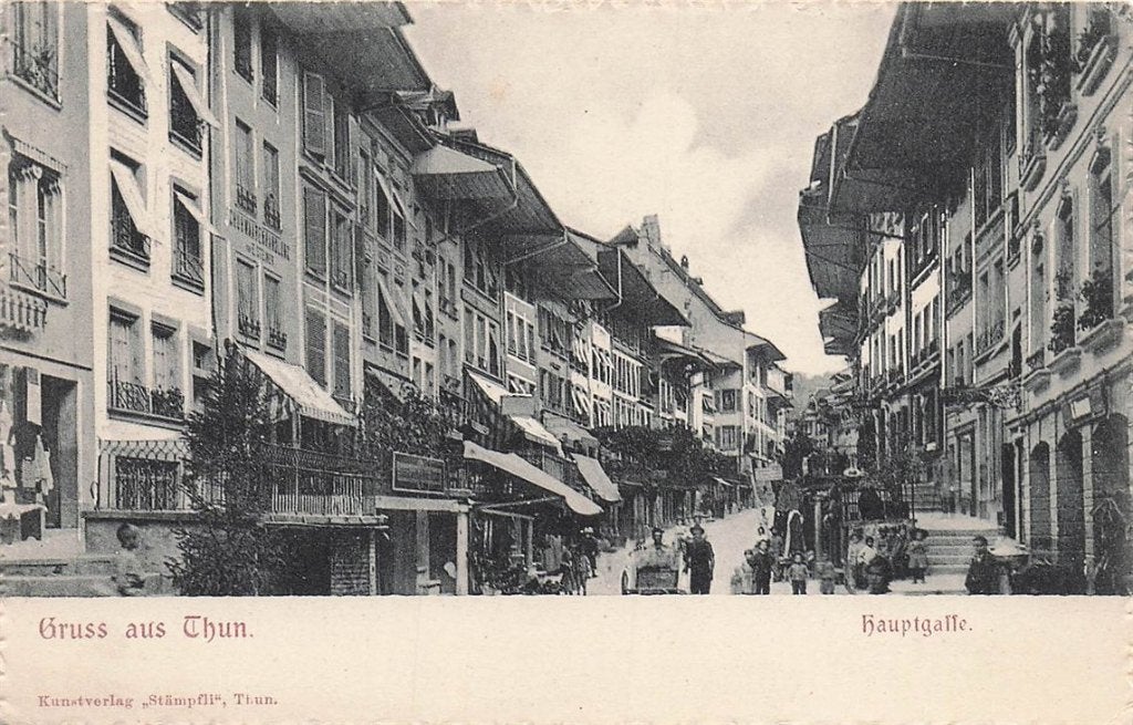 702-355-021 Thun Hauptgasse, Verzenden, Voor 1920, Overig Europa