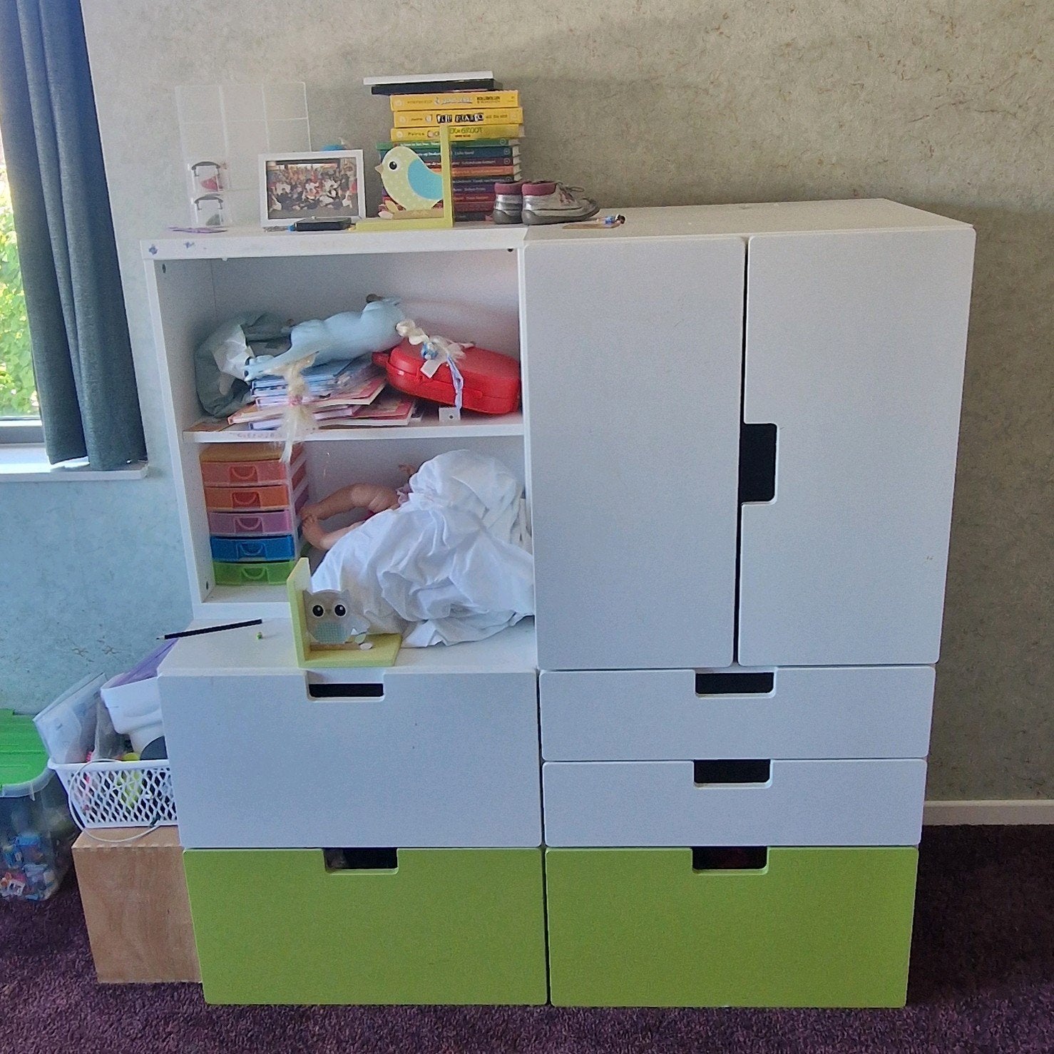 IKEA STUVA Opbergcombinatie met lades en kast, Ophalen