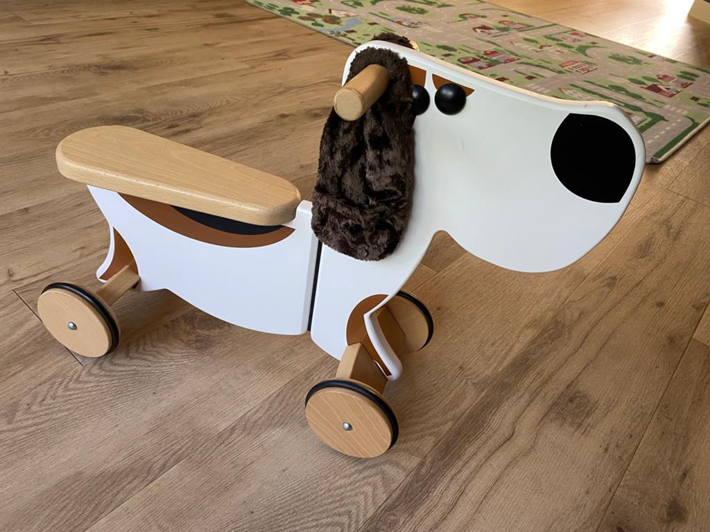 Houten loopfiets hond - Zo goed als nieuw, Ophalen, Zo goed als nieuw, Loopvoertuig