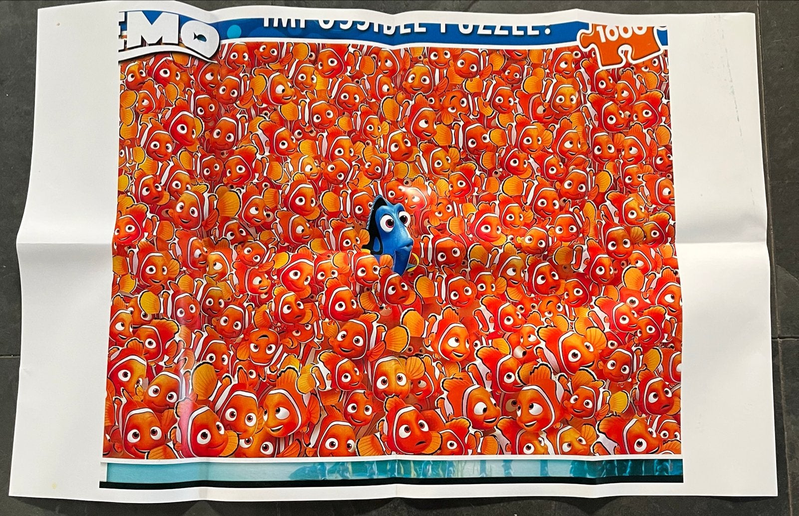 Finding Nemo Impossible Puzzel 1000 stukjes Clementoni, Ophalen of Verzenden, Zo goed als nieuw