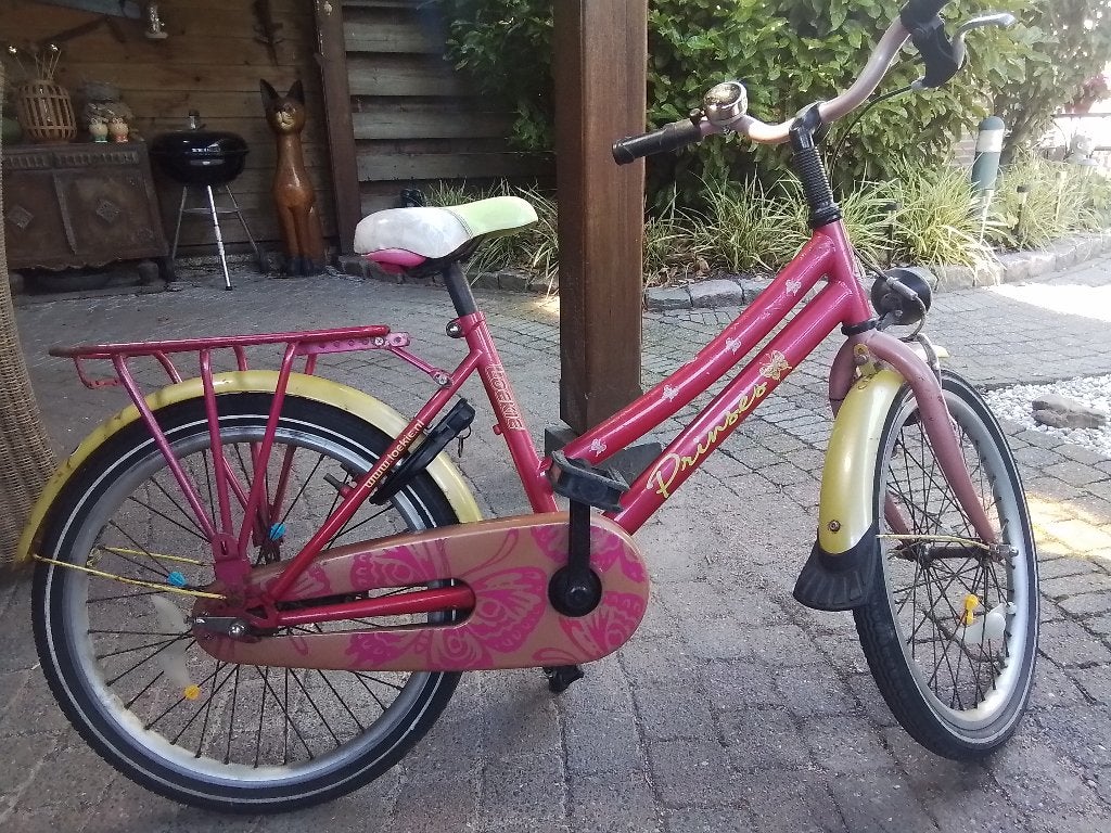 Meisjes kinderfiets, Ophalen, Terugtraprem, Gebruikt, Princess  loekie