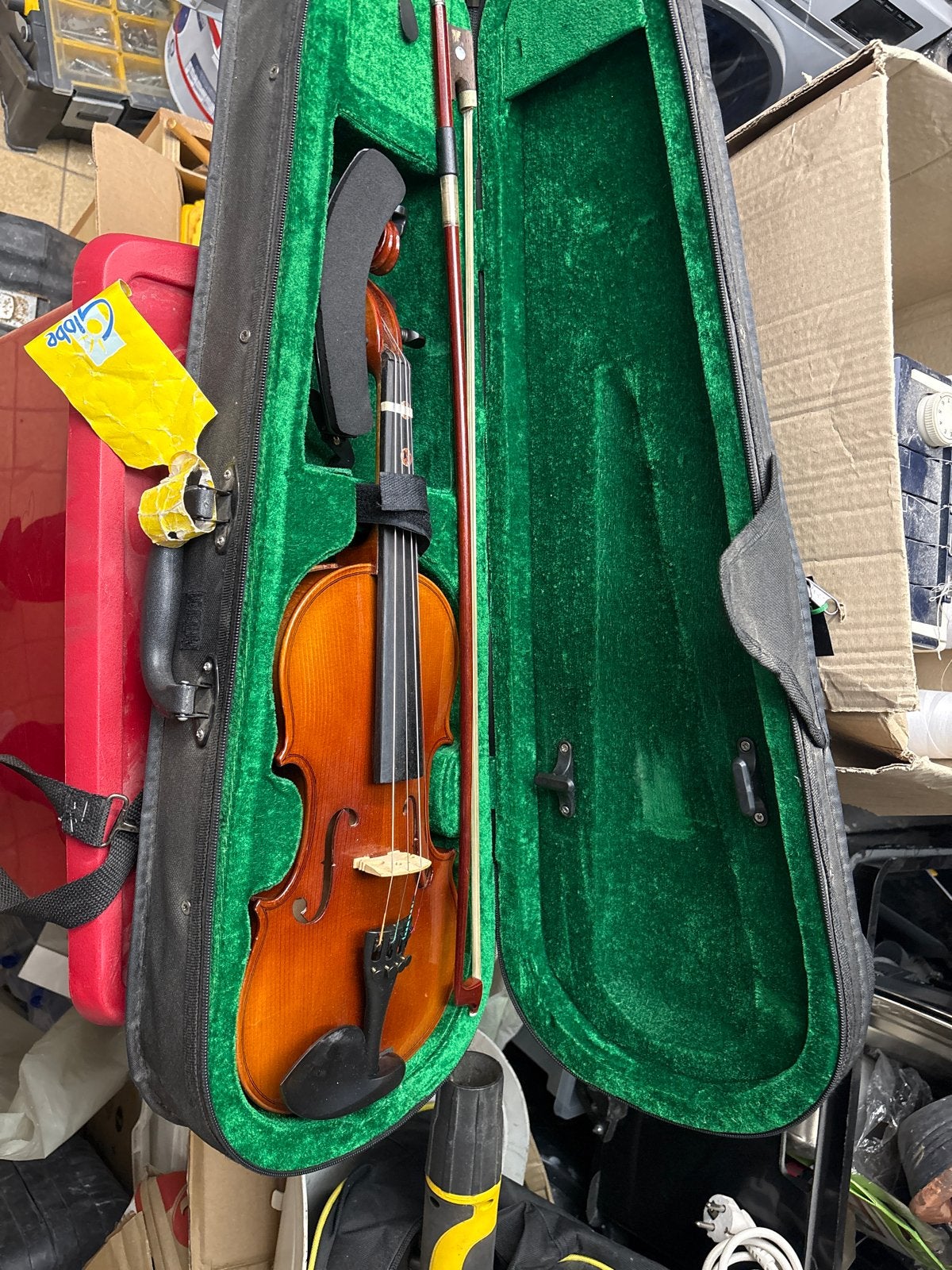 Viool met koffer en strijkstok - Zo goed als nieuw, Muziek en Instrumenten, D, Overige formaten, Viool, Ophalen of Verzenden