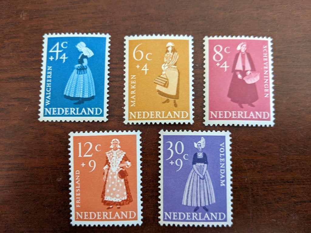NL 1958; serie ZOMERZEGELS, Postzegels en Munten, Verzenden, Na 1940, Postfris