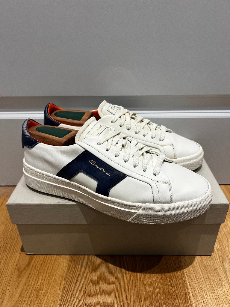 Santoni DBS Sneakers | 42 / UK 7.5 | (453), Kleding | Heren, Verzenden, Wit, Santoni, Sneakers of Gympen
