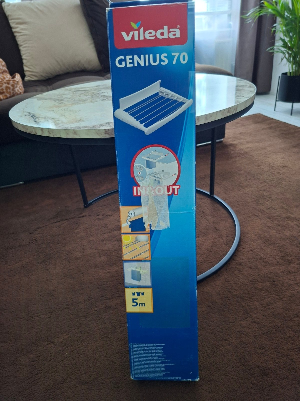 Vileda Genius 70 Wanddroogrek / uitschuifbaar wasrek – NIEUW, Ophalen, Nieuw, Wasrek