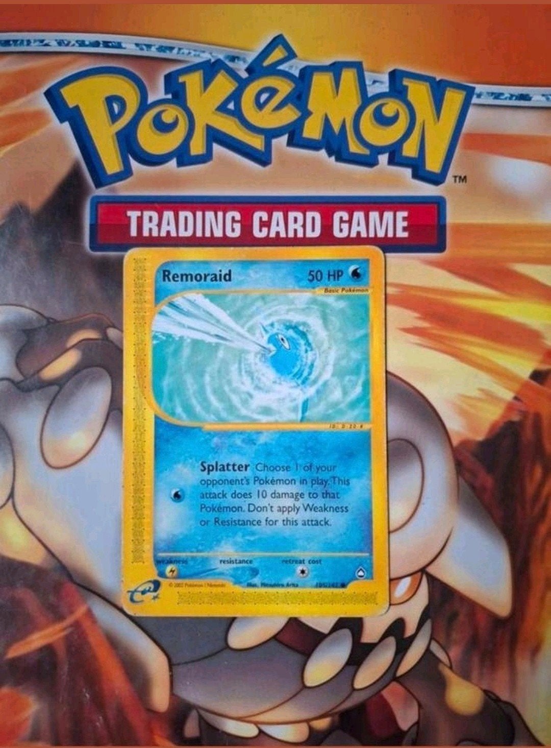 Remoraid 105/147 Ex Aqua Polis pokemon kaart, Ophalen of Verzenden, Gebruikt, Losse kaart