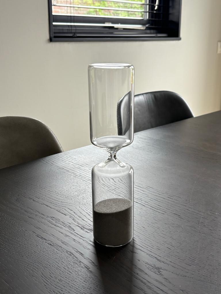 Decoratieve zandloper - 24cm hoog, Ophalen, Meerkleurig, Zo goed als nieuw, Modern