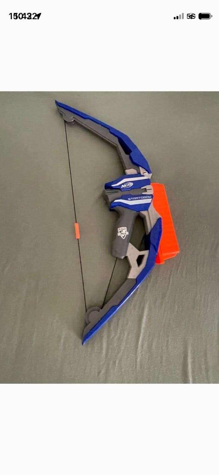 NERF Stratobow goedwerkende pijl & boog Magazijn 15 pijltjes, Ophalen of Verzenden, Zo goed als nieuw