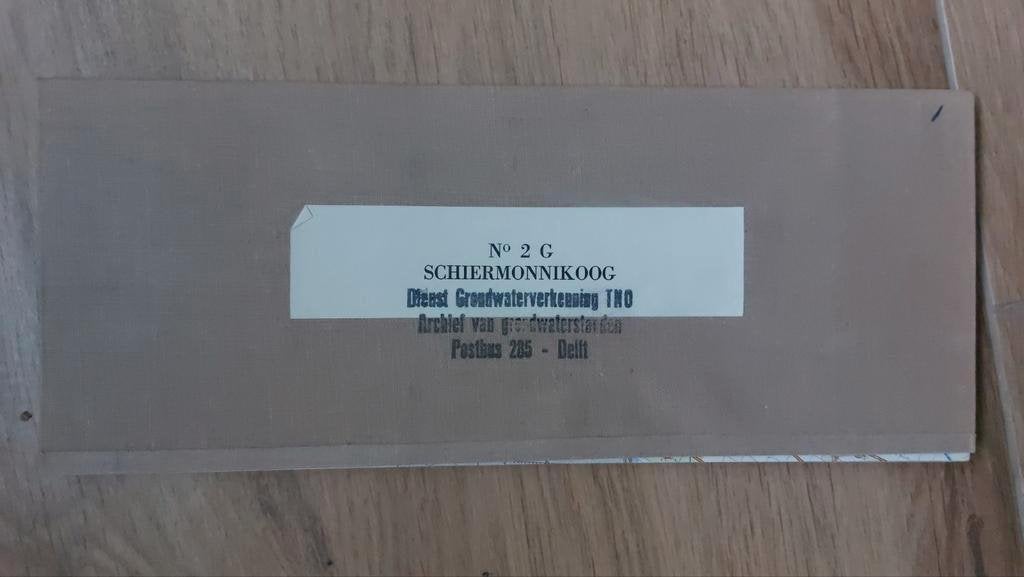 2G / Schiermonnikoog Lauwersoog Stafkaart uit 1971, Ophalen of Verzenden, 1800 tot 2000, Landkaart, Zo goed als nieuw