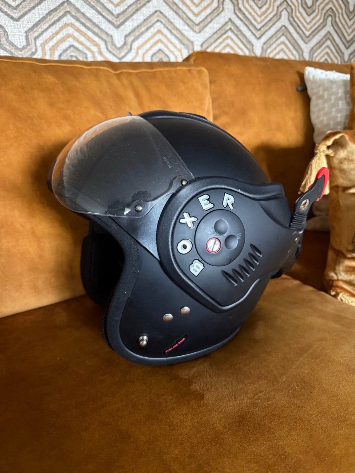 Roof Boxer helm, maat M, zo goed als nieuw, Motoren, Kleding | Motorhelmen, Overige merken, M, Systeemhelm, Dames